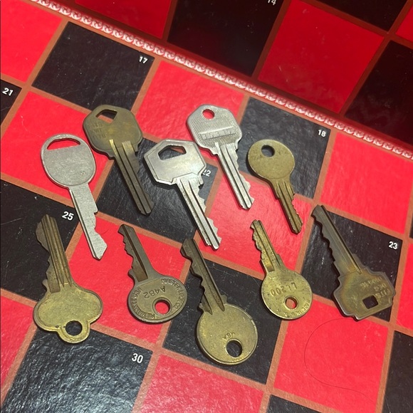 Vintage Brass and Silver Keys Set - Picture 1 of 2
